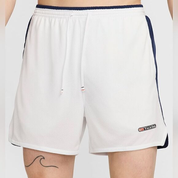 Nike Dri-Fit Track Club 3-Inch Running Shorts Retro White Navy Lined FZ7397-121 - Picture 6 of 16
